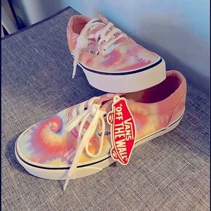 VANS tie dye laced sneakers